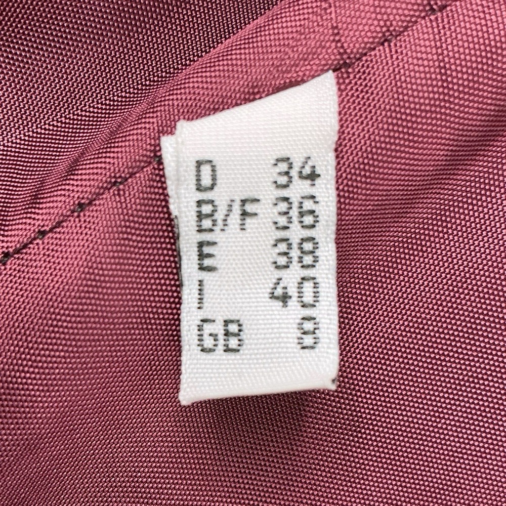 Saks Fifth Ave Cashmere Collection Blazer Jacket Coat Burgundy Germany Size 4 - Picture 9 of 16